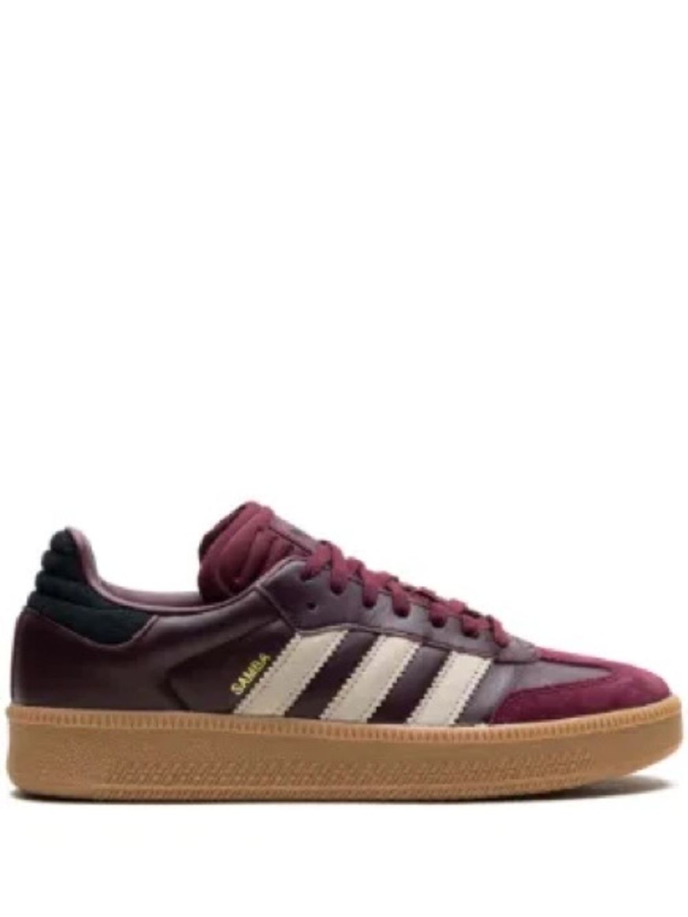 Burgundy Leather Sneakers with Gum Sole (8.5 men / 9.5 women)
